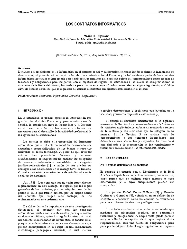 Guia Para Elaborar Un Contrato Informatico Arrendamiento