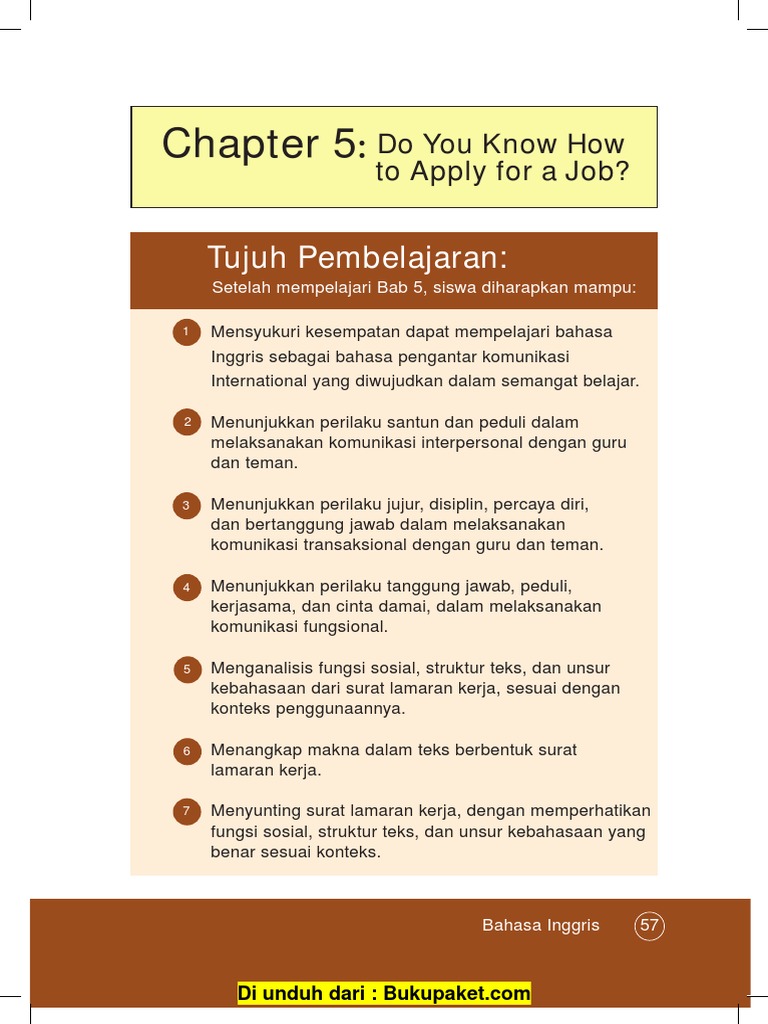 Surat lamaran kerja bahasa inggris picture