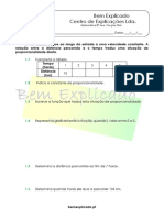 6.2 - Gráficos de Funções Afim - Ficha de Trabalho