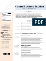 Curriculum Vitae Naomi Lucana Muñoz