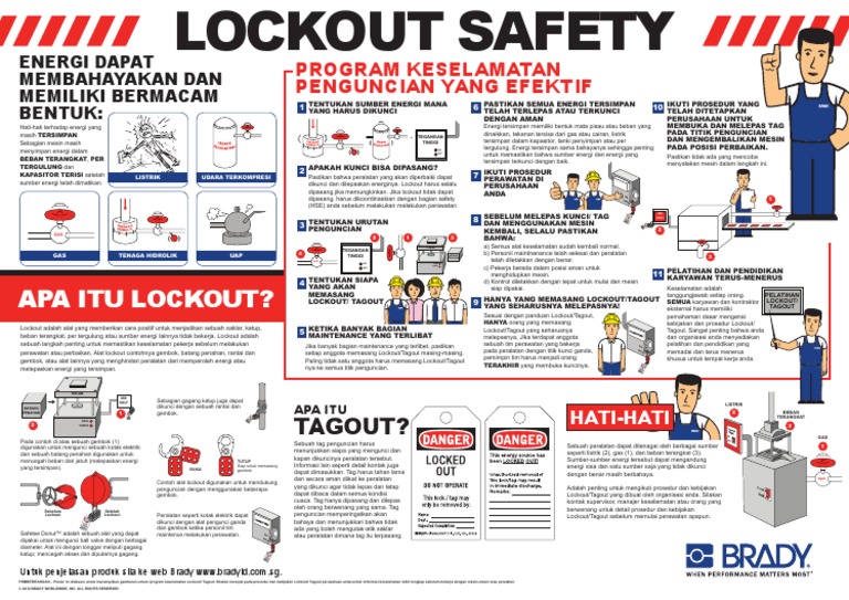 Lockout Tagout Poster INDO PDF | PDF | Komputer