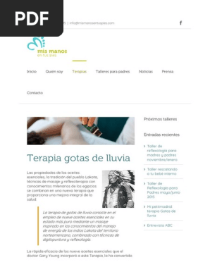 Gotas de Lluvia PDF Reflexologia Masaje