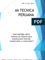 Instalaciones internas de Gas Natural NORMA PERUANA