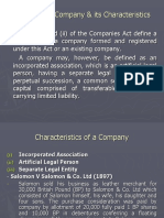 Definition of Company & Its Characteristics