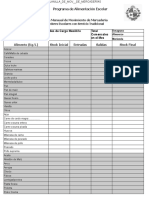 Planilla de Movimientos de Mercadería 1