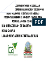 Invitacion Productores de Cebolla