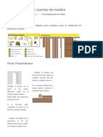 Instalacion de puertas de Madera