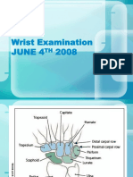 Wrist Examination June 4 2008