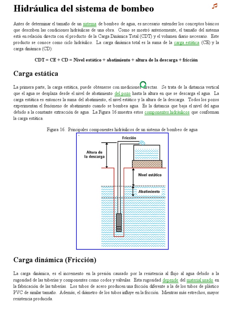 Hidraulica Del Sistema De Bombeo PDF Bomba Tuber a transporte De 
