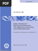 Safety Standard For Electrical and Electronic Test, Measuring, Controlling, and Related Equipment