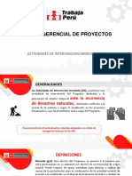 Presentación Actividades de Intervención Inmediata 2019