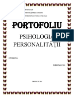 Portofoliu: Psihologia Personalității