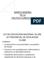 Marco General de la Politica Curricular