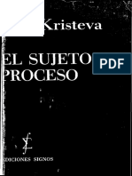 El Sujeto en Proceso (Julia Kristeva) PDF