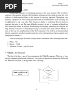 Problems Solving With Loops:: WHILE DO Statement