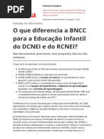 o Que Diferencia a Bncc Para a Educacao Infantil Do Dcnei e Do Rcneipdf