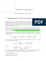 CSCE 5063-001: Assignment 2: 1 Implementation of SVM Via Gradient Descent