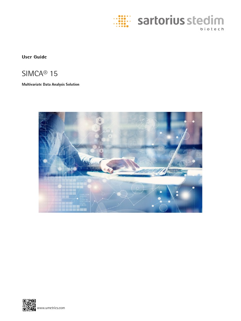 Simca 15 User Guide | PDF | Data Analysis | Principal Component Analysis