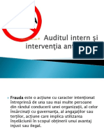 Auditul Intern Şi Intervenţia Antifraudă