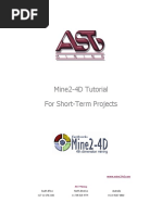 Mine2-4D Tutorial For Short-Term Projects: AST Mining