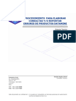 Procedimiento de Reporte de Errores o Consultas A Datamine Peru