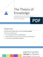 The Theory of Knowledge