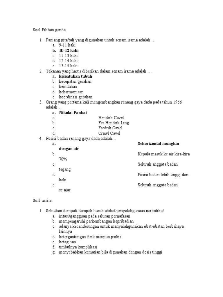 Soal essay penjas atletik 02 image
