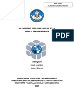 Kunci OSK Geografi SMA 2019 PDF