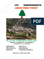 Plan de Gobierno Seccla - Alcalde Prof. Emilio Candiotti Valenzuela
