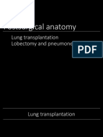 Postsurgical Anatomy: Lung Transplantation Lobectomy and Pneumonectomy