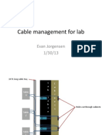 Cable Management For Lab: Evan Jorgensen 1/30/13