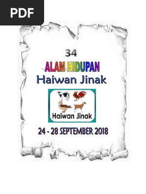 Prasekolah Haiwan Jinak Pdf
