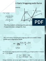 Persamaan Garis Singgung Pada Kurva