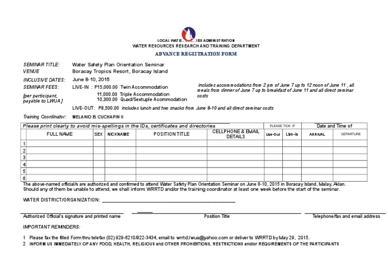 Adv Reg WSP Bora | PDF