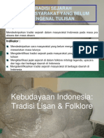 Tradisi Lisan Dan Folklore