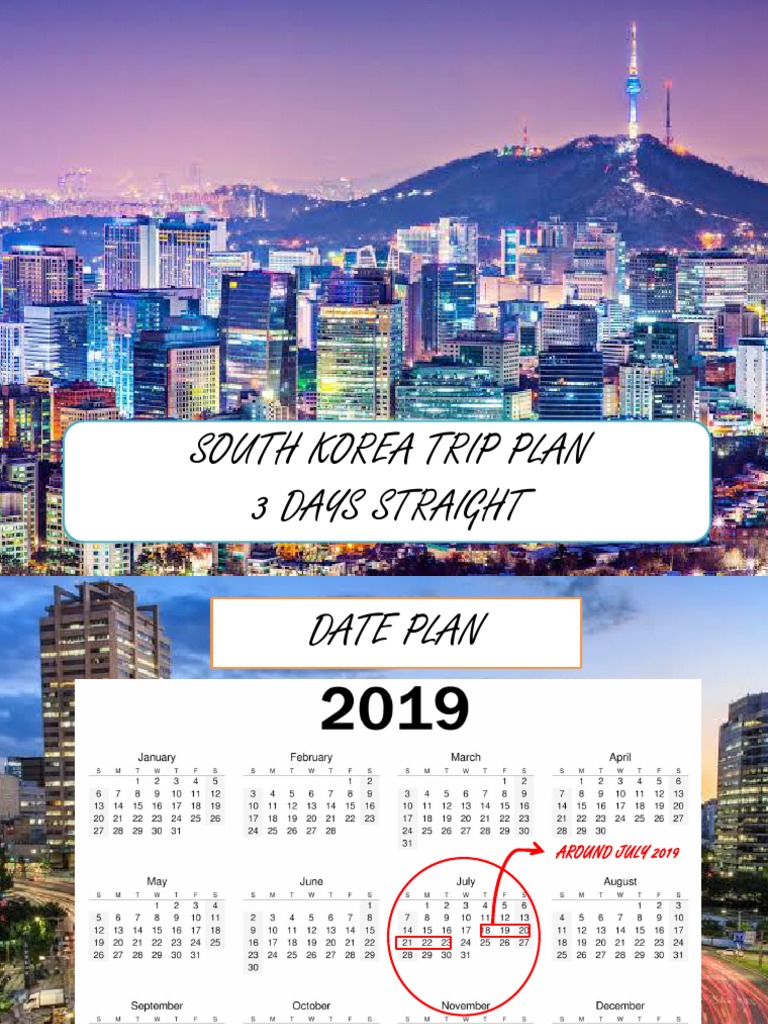 South Korea Trip Plan PDF Seoul Leisure