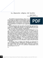 La Dimensión Religiosa Del Hombre PDF