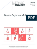 Listadexercicios Quimica Reacoes Organicas Polimeros 19-12-16