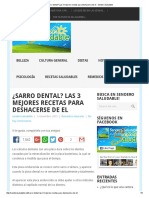 ¿Sarro dental_ Las 3 mejores recetas para deshacerse de el - Sendero Saludable.pdf