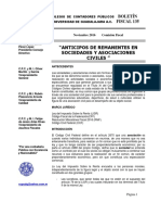 135 Boletin Fiscal Anticipos de Remanentes en Sociedades y Asociaciones Civiles