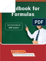 CFA Level 1 Formula Hand Book