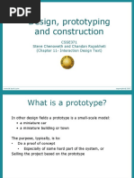 Design, Prototyping and Construction: CSSE371 Steve Chenoweth and Chandan Rupakheti (Chapter 11-Interaction Design Text)