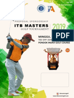 ITB Masters Golf Tournament 2019 Proposal
