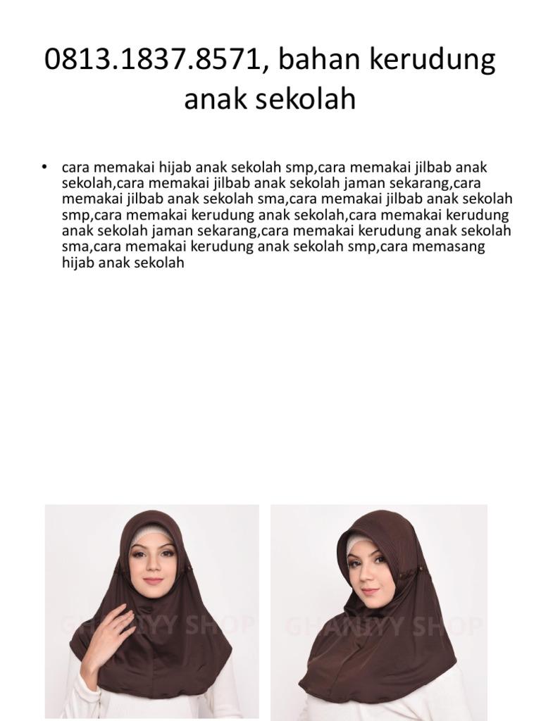 081318378571 Bahan Kerudung Anak Sekolah