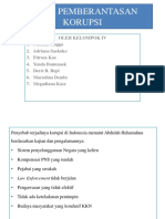 Upaya Pemberantasan Korupsi