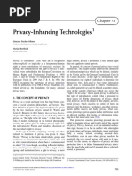 Privacy-Enhancing Technologies: 1. The Concept of Privacy