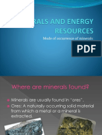 Minerals and Energy Resources For Class 10