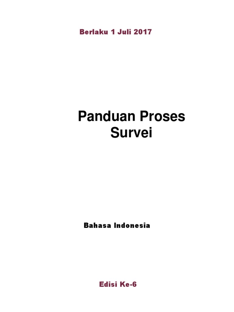 JCI Survey Process Guide 6th Edition - IND PDF | PDF | Bisnis