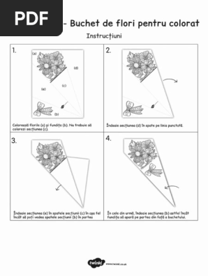 Buchet De Flori Pentru Colorat Ziua Mamei