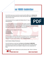 1st Year MBBS Guideline by Ussama Maqbool